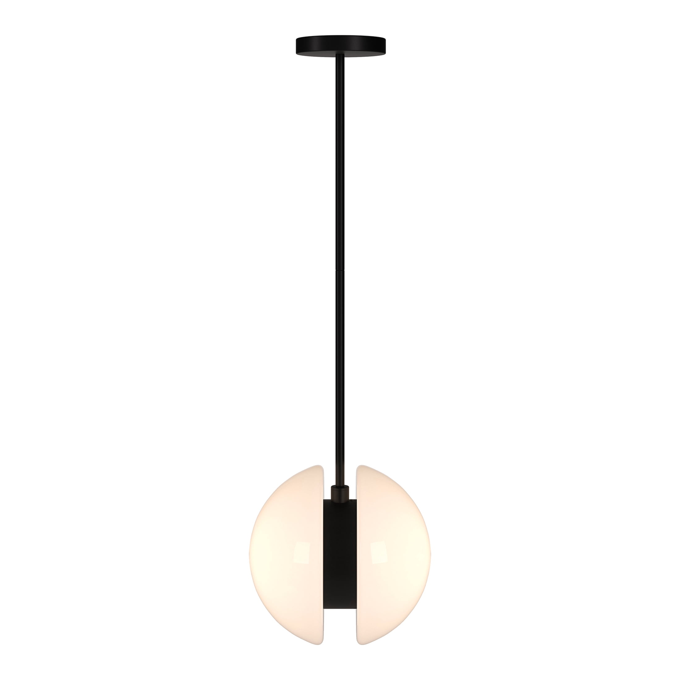 Evelyn&Zoe Modern/Contemporary 10" Wide Matte Black Pendant