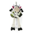 thumbnail image 4 of goDog Checkers Skinny Cow Squeaky Plush Dog Toy, Chew Guard Technology - White, Small, 4 of 4
