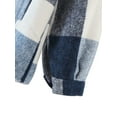 thumbnail image 6 of Aunavey Womens Plaid Lapel Button Dwon Shacket Warm Jacket Shirts Coats with Pockets, 6 of 6