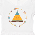thumbnail image 4 of Inktastic Tribal Arrow Native Teepee Girls Baby Dress, 4 of 5