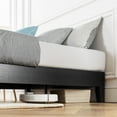 thumbnail image 5 of Mellow Naturalista Grand 12 Inch Solid Wood Platform Bed with Wooden Slats, Queen, Black, 5 of 11