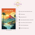 thumbnail image 3 of Eastern Print Costa Rica Poster, City Prints Wall Decor, Travel Poster, Travel Wall Art Decor, Colorfull Travel Poster Decor For Bedroom, Living room, Home Office, UNFRAMED 20x30, 3 of 4