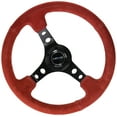 thumbnail image 1 of NRG Innovations RST-006S-RR Reinforced Steering Wheel (350MM Sport Steering Wheel (3" Deep) - Red Suede), 1 of 3