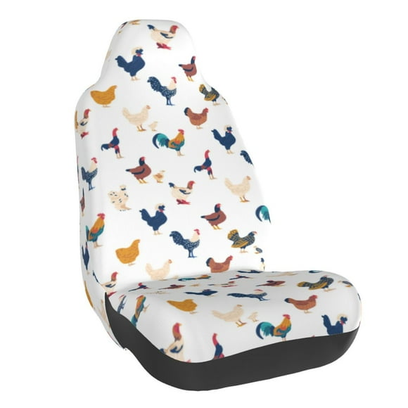 Vsdgher Various Rooster for Automotive Seat Covers for Cars Trucks SUVs, Universal Fit Anti-Slip Bucket Seat Protector for Cars,Vehicle Seat Protector for Front Seats