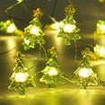 thumbnail image 1 of Christmas Tree Shaped String Lights, 20 LED Christmas Fairy Lights, Battery Powered Warm White Christmas Trees String Lights for Christmas Tree Window Home Decor - Christmas Tree, 1 of 6