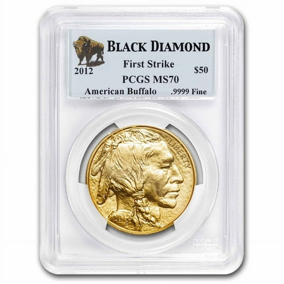 2012 1 oz Gold Buffalo MS-70 PCGS (Black Diamond)