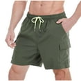 thumbnail image 4 of Leesechin Mens Shorts Cargo Big and Tall Quick Drying Summer Beach Outdoor Sports Pull-on Casual Work Wear, 4 of 4