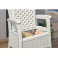 thumbnail image 6 of Suncast Elements Resin Individual Patio Club Chair with Storage, White, 6 of 6