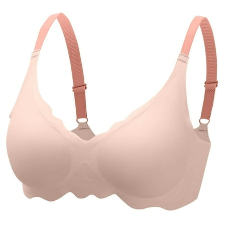 Arnsht Nursing Bras for Breastfeeding Seamless Pregnancy Maternity Bra Wireless Classic Soft Comfort Strip Support Nursing Bra Pink S