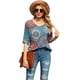 thumbnail image 2 of Blusa para mujer Tops Camisa suelta con cuello en V y manga acampanada 3/4 Xemadio WRHS-180-4, 2 of 7