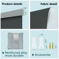 thumbnail image 5 of MING CHEN Motorized Roller Shade with Valance, 100% Blackout Motorized Blinds, Waterproof and UV Protection, Work with Alexa, Google (42"Wx72"H, Grey Black), 5 of 6