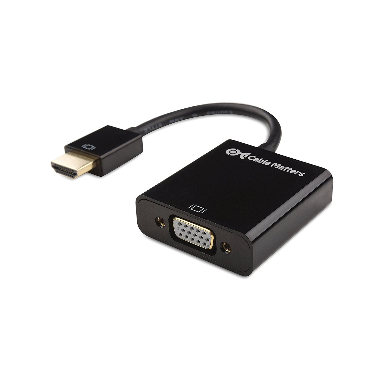 Cable Matters HDMI VGA Adapter (HDMI to VGA Converter) in Black - Walmart.com