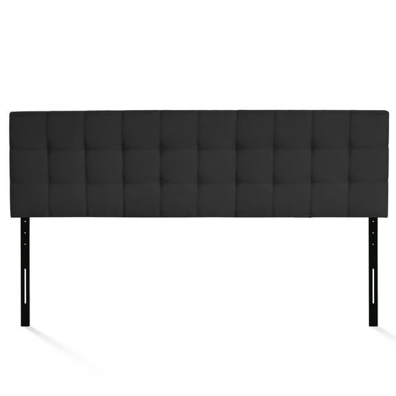 Furinno FB17038K-BK Roanne Tufted Headboard, Black, King