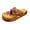 Orange, variant on Women's Summer Plus-size Casual Vintage Print Patchwork Braid Sandals Summer Sandals Orange 38