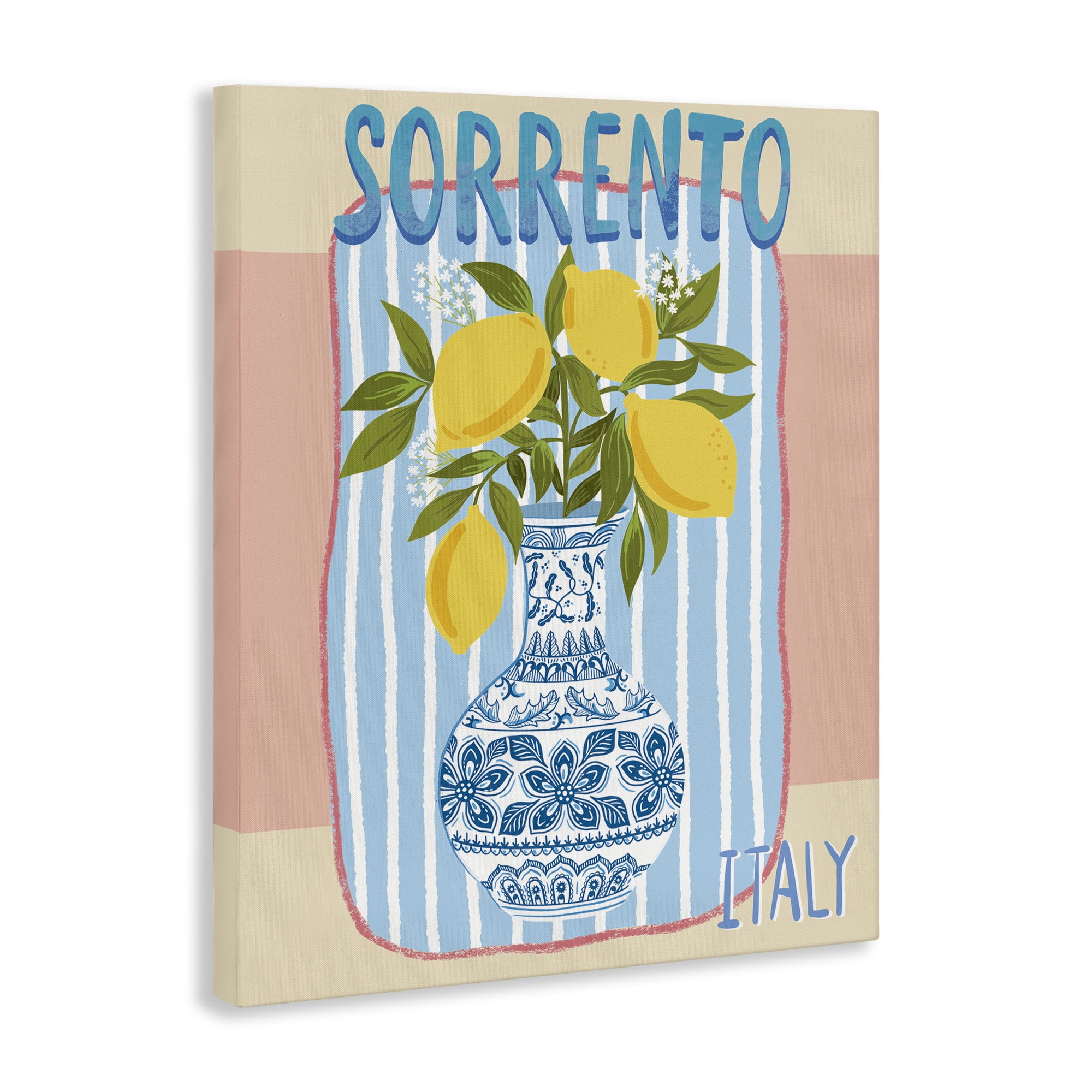 Stupell Industries Italian Summer Lemons Food & Beverage Painting Wrapped Canvas Art Print Wall Art, 16 x 20