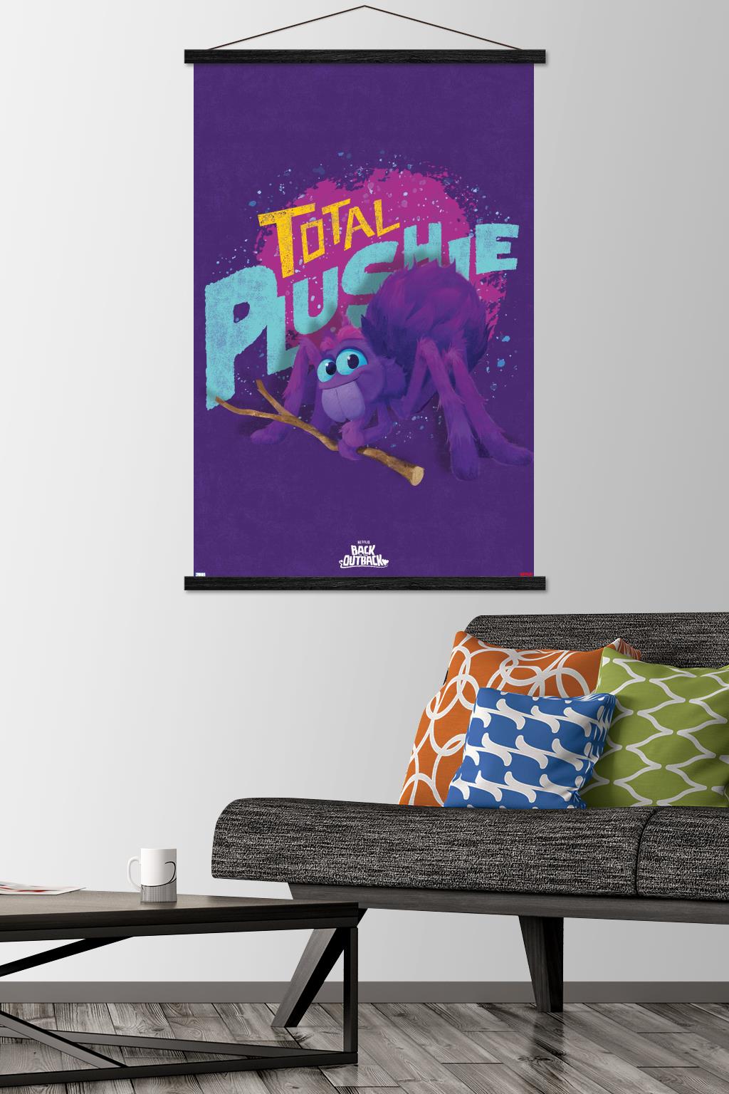 Netflix Back to the Outback - Total Plushie Wall Poster with Wooden Magnetic Frame, 22.375" x 34"