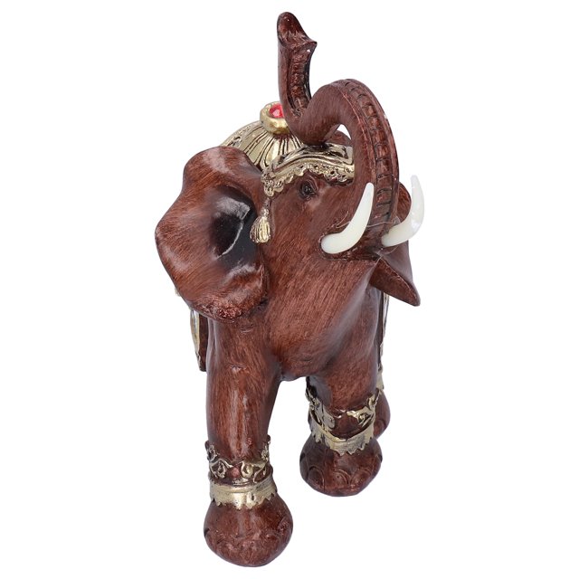 Estatua decorativa, estatuilla de elefante de resina, decoración Feng Shui, estatuilla de elefante de calidad superior