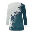 thumbnail image 6 of Tiqkatyck Womens Graphic Tees Womens Fashion 2025 Short Sleeve Casual V Neck Summer Tops Cute Loose Fit Blouses Graphic Tees Plus Size Tops for Women Going Out Tops for Women Navy XXL, 6 of 6