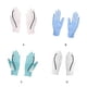 thumbnail image 4 of Guantes de sombrilla Qarigey 1 par para mujer deportes ciclismo verano pesca antideslizante gris, 4 of 6