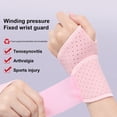 thumbnail image 2 of Pebbuoy Sports Wristband Wrist Brace with Fastener Tape Adjustable Breathable Fabric Compression Support Wrist Wrap Fitness Joint Support Wrist Guard, 2 of 6