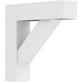thumbnail image 1 of Ekena Millwork BKTP03X14X14TRA05 Standard Traditional Architectural Grade PVC Bracket with Block Ends - 3 x 14 x 14 in., 1 of 1