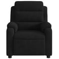 thumbnail image 5 of vidaXL Fauteuil Inclinable de Massage en Velours Noir, 5 of 5