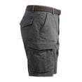 thumbnail image 5 of Mens Cargo Shorts Stretch Work Shorts Comfy Relaxed Fit Lounge Hiking Chino Short with Multi Pockets, S, 5 of 7