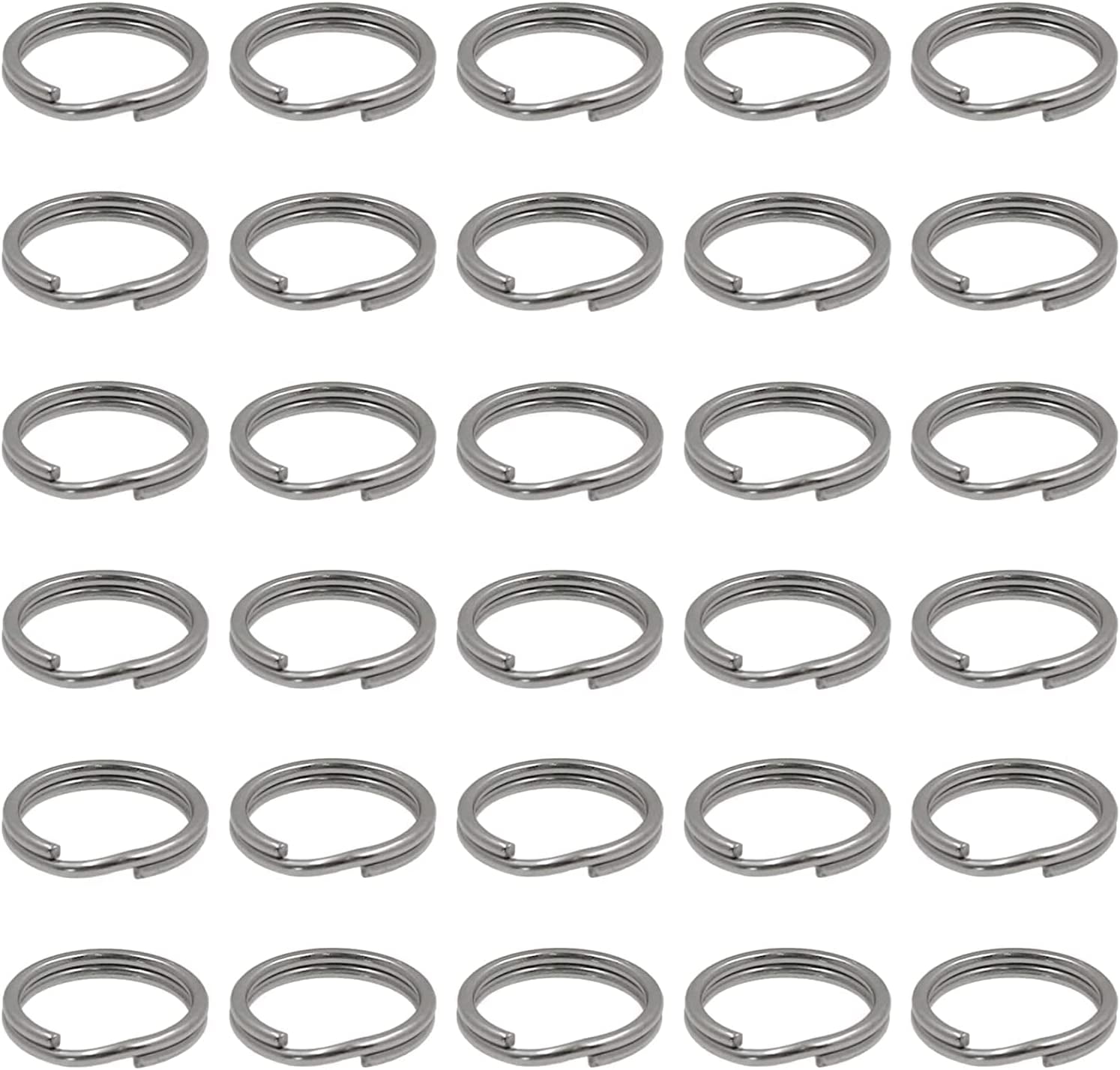 60Pcs Small Key Chain Ring, Stainless Steel Split Rings, Mini Split Jump  Ring with Double Loops，Round Key Rings, Split Rings Key Chains for Keys
