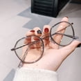 thumbnail image 1 of Montura de gafas anti luz azul poligonal para estudiantes femeninas con miopía, gafas con acabado, gafas versátiles, 1 of 5