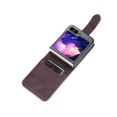 thumbnail image 4 of Case for Samsung Galaxy Z Flip 7, PU Leather Card Slots Magnetic Closure Vintage Shockproof Protective Case for Samsung Galaxy Z Flip 7 - Brown, 4 of 12