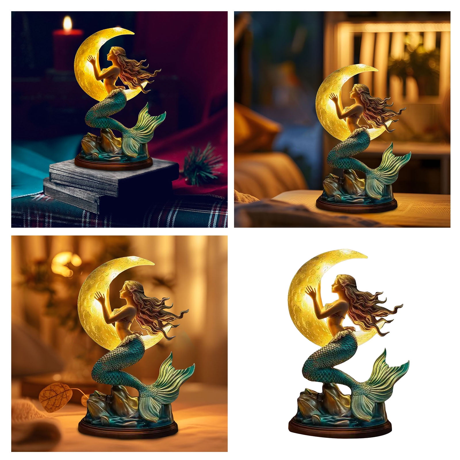 Cute Table Lamp 3D Resin Reading Lamp for Bedroom Livingroom Nightstand, Night Light for Home Decor, Birthdays Gifts for Mom Wife Girlfriend Friend
