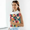 thumbnail image 6 of FORMRS 3 Ring Binder 1.5 inch with Pockets Set of 2 Clip Board 200 Sheets Capacity, Retro Geometric, 6 of 8