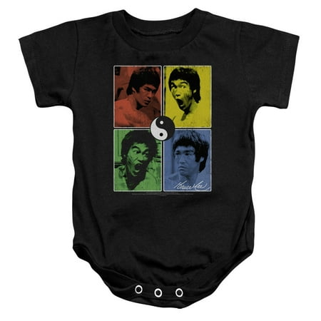 

Bruce Lee Martial Arts Enter Color Block Infant Romper Snapsuit
