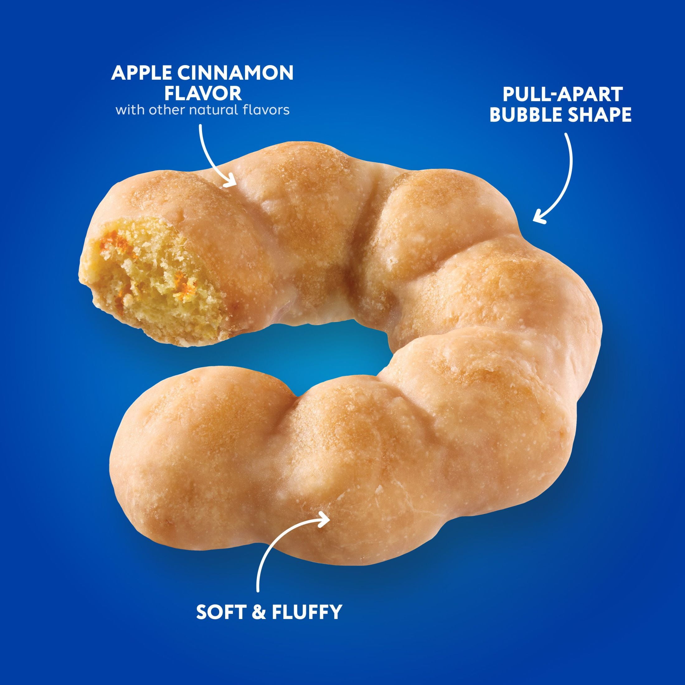 Hostess Donettes Fritter Rings, Apple Cinnamon Flavored, 3.45 oz (2 Count)