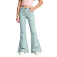 thumbnail image 4 of Tiijoy Girls Flare Pants Casual Mid Rise Slim Fit Stretch Trousers, Sizes 7-8, 4 of 5