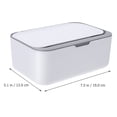 AURARMLET Gray Large Capacity Portable Tissue Box with Retro Design for ...
