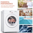 thumbnail image 5 of Euhomy Compact Dryer 1.8 cu. ft. Portable Clothes Dryers with Exhaust Duct with Stainless Steel Liner Four Function Small Dryer Machine, Suitable for Apartments, Dorm, RVs, White, 5 of 7