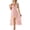 Rose Gold, variant on Women's Sexy Spaghetti Strap Nightgown, V-Neck Midi Slip Dress with High Slit and Ruffle Hem, Elegant Sleepwear for Bedtime, Boudoir, and Romantic Evenings-Wine