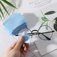 thumbnail image 2 of 100 Pcs/Pack Glasses Cloth Lens Cleaner Dust Remover Portable Wipes Non-woven Fa Blue, 2 of 6