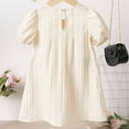 thumbnail image 4 of Ashirexll Little Girl Dresses, Girls Summer Dress, 0-6Y Children Comfortable Short Sleeve Dress Summer Casual Dress for Kids, 4 of 7