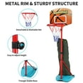 SUPER JOY Basketball Hoop Set with 3 Balls for Kids, 2.7 to 6.3Ft