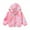 Pink unicorn, variant on Kids Baby Toddler Girls Cartoon Spring Outerwear Windbreaker Zipper Hooded Jackets Coat 3-8 Years