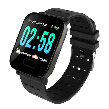 Waterproof Smart Bracelet Smartwatch Android iOS Bluetooth GPS Sports A6 Blood Pressure Heart Rate Monitor Health (Best Android Workout Tracker)