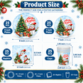 thumbnail image 2 of Krocisen Christmas Paper Plates Disponible Snowman Christmas Tree Party Plates for 25 Guests, Xmas Party Supplies with Napkins, Cups for Winter Holiday Decoration, 2 of 5