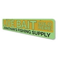 thumbnail image 4 of Live Bait Novelty Sign, Metal Wall Decor - 4x18 inches, 4 of 4