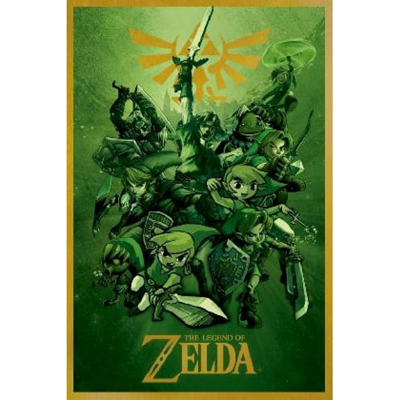 Zelda Links Poster (24 x 36)