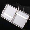 thumbnail image 4 of YMWALK Cigarette Case,Leather Cigarette Case Holder Metal Frame Can Holds 20Pcs Cigarettes(Black), 4 of 7