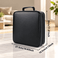 320 Capacity CD DVD Disc Storage Case, Black Hard Shell Media Organizer ...