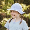 thumbnail image 5 of Jan & Jul Kids Sun-Hat with UV Protection, Adjustable Straps (XL: 5-12 years, Blue Stripes), 5 of 8