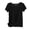 C-Black391, variant on DHFJKG Basic Tees For Women Summer Ribbed Lettuce Trim Short Sleeve T Shirt Casual Loose Fit Crew Neck Tee Trendy Tops